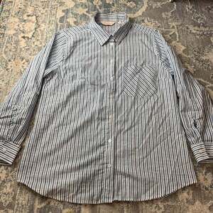 Miller's Regular Collar Cotton Shirt Blue Striped